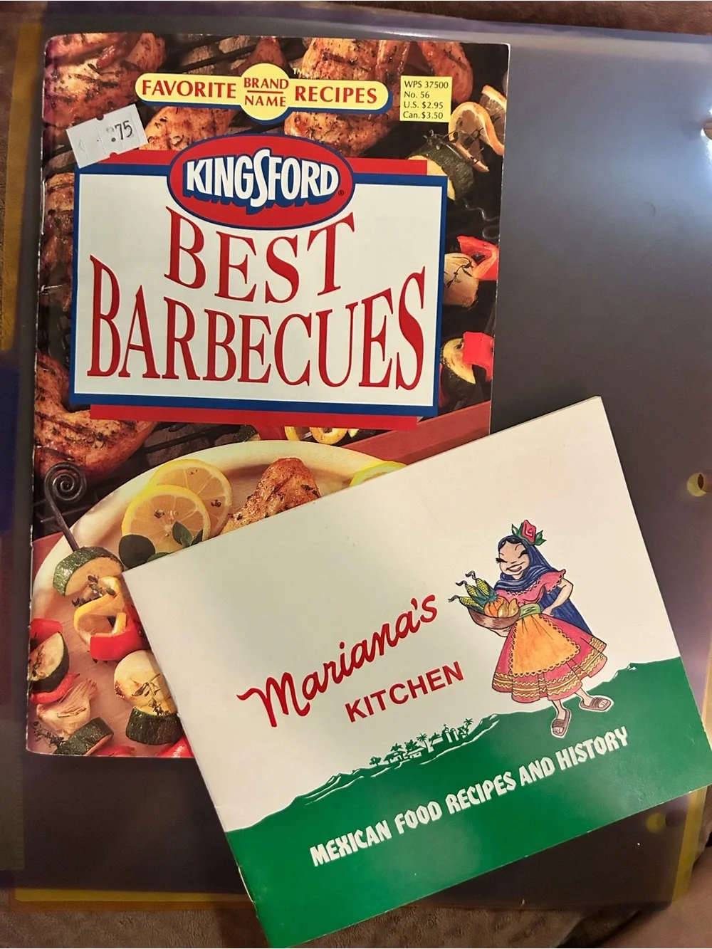Kingsford Best Barbecues Cookbook and Mariana’s Kitchen Mexican recipes cookbook